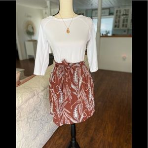 Loft, Paisley Belted Mini